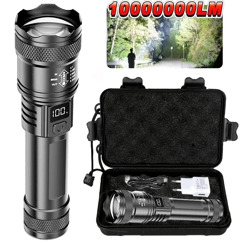 Tactical Flashlight Rechargeable - TY-908M Led El Feneri 2000LM Tip-C