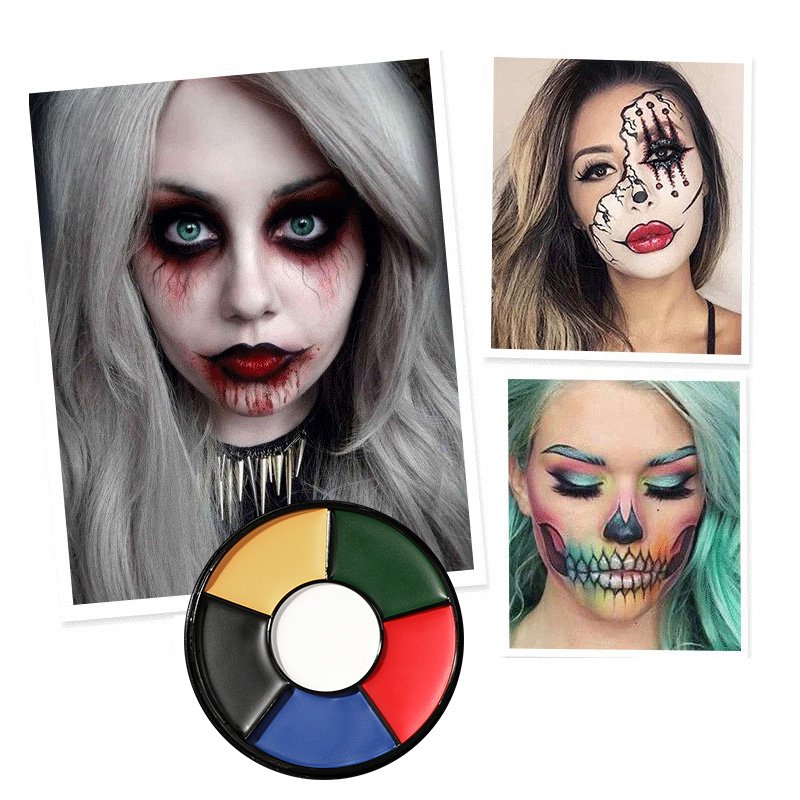 Camo Face Paint - 6 Renkli Yağlı Yüz Boyası Paleti