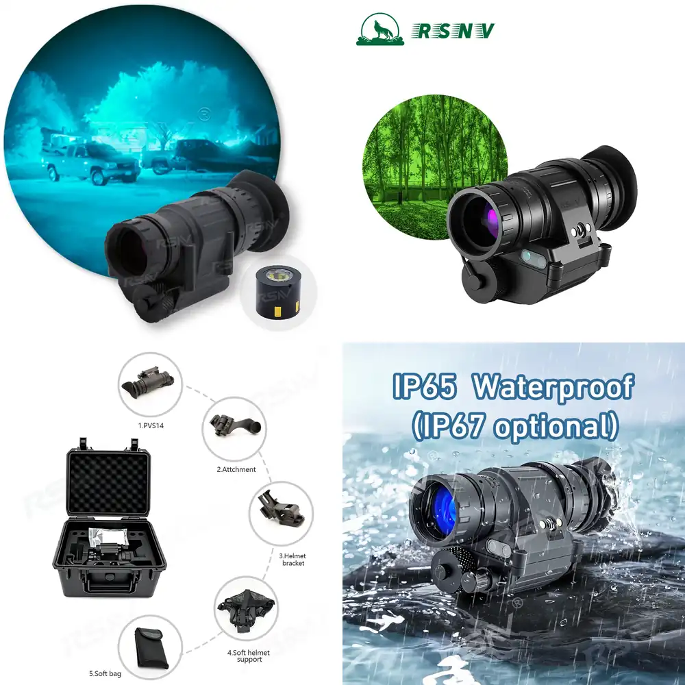 Monocular Night Vision - RSNV PVS14 Kullanıma Hazır Baş Üstü