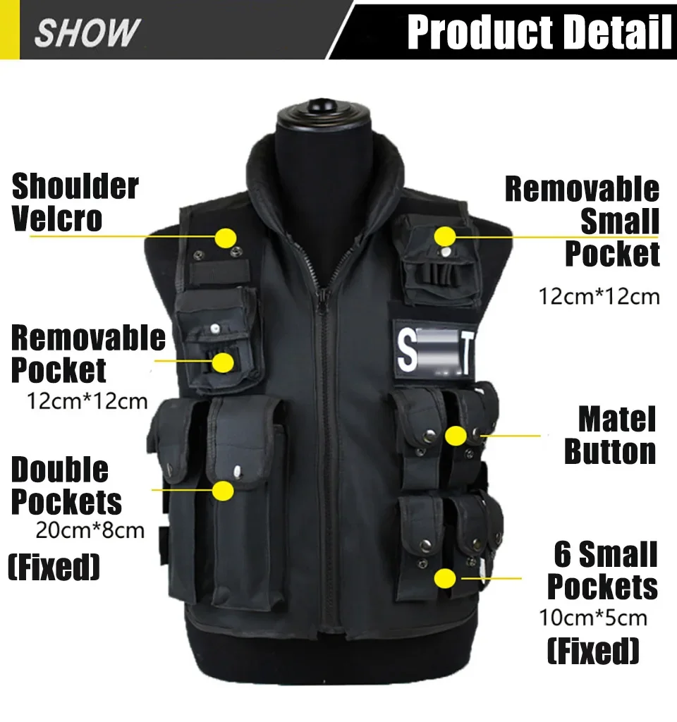 Outdoor Hunting Coat - Çok cepler taktik yelek avcılık açık