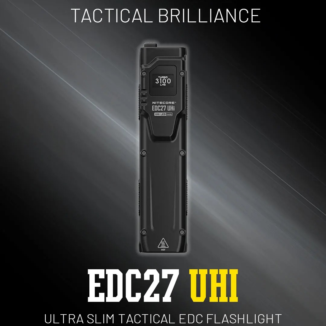 Tactical Flashlight Rechargeable - Convoy UHi Taktik EDC El Feneri