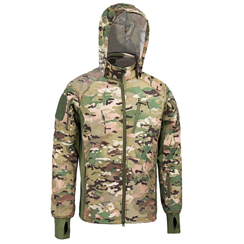 Outdoor Hunting Coat - Çok Kamuflajlı Taktik Softshell Ceket Erkek