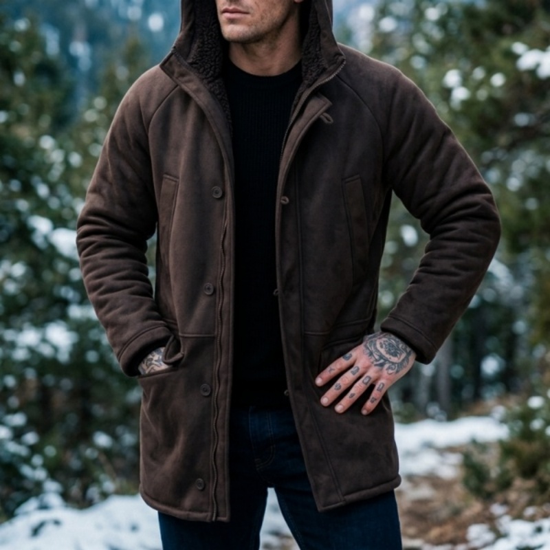 Yeni Erkek Suni Kürk Astarlı K - Outdoor Hunting Coat incelemesi ve fiyatı