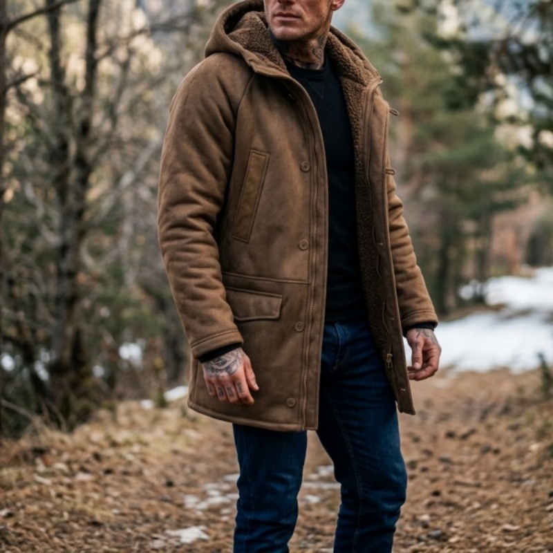 Yeni Erkek Suni Kürk Astarlı K - Outdoor Hunting Coat incelemesi ve fiyatı