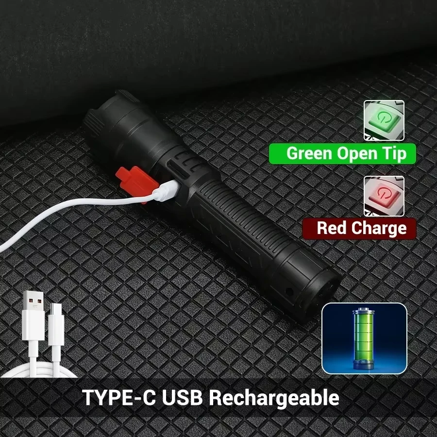 Yüksek Güçlü Led El Fenerleri  - Tactical Flashlight Rechargeable incelemesi ve fiyatı