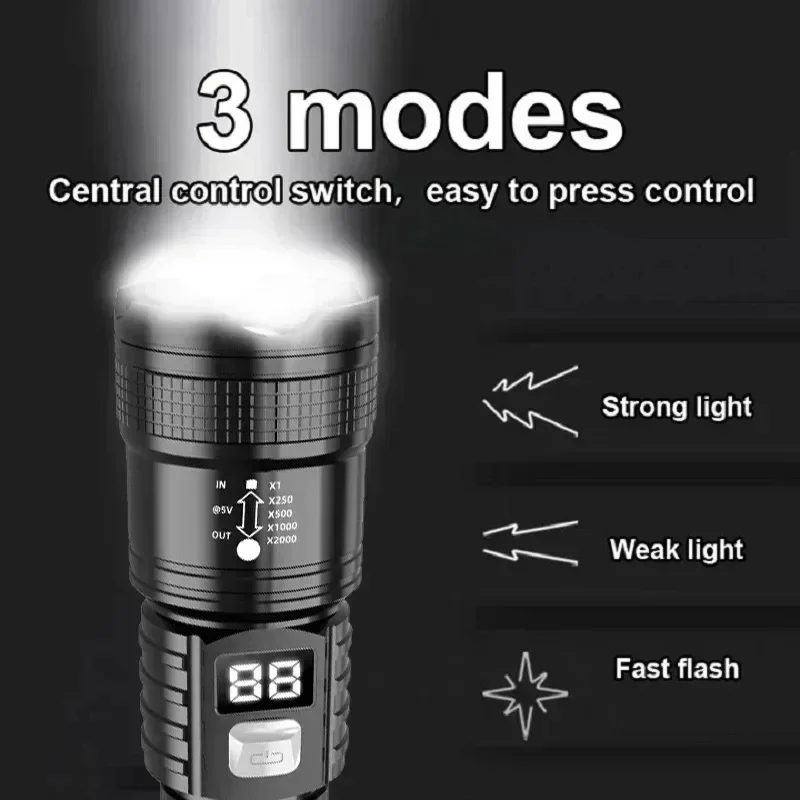 Şarj edilebilir LED el feneri  - Tactical Flashlight Rechargeable incelemesi ve fiyatı