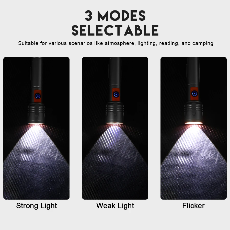 Yüksek Güçlü LED El Feneri USB - Tactical Flashlight Rechargeable incelemesi ve fiyatı