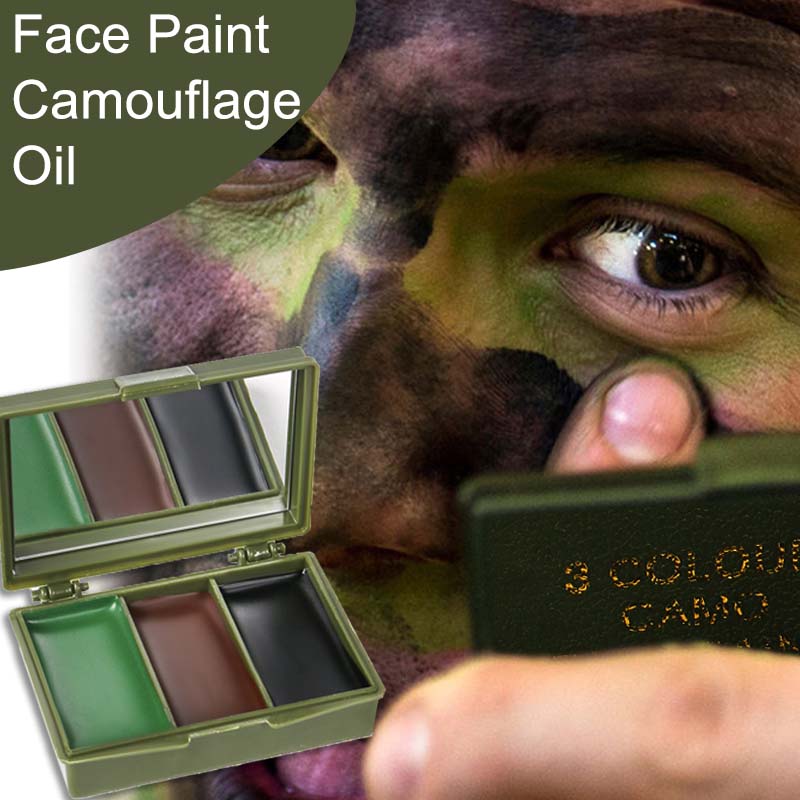 3 Renk Kamuflaj Yüz Boyama Kam - Camo Face Paint incelemesi ve fiyatı