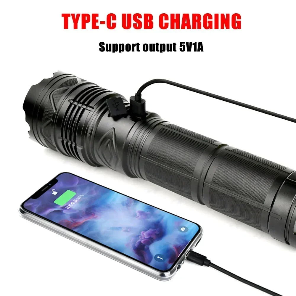 99000000LM Süper Parlak LED El - Tactical Flashlight Rechargeable incelemesi ve fiyatı