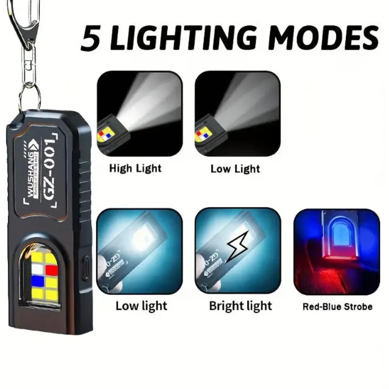 Güçlü Mini COB LED Anahtarlık  - Tactical Flashlight Rechargeable incelemesi ve fiyatı