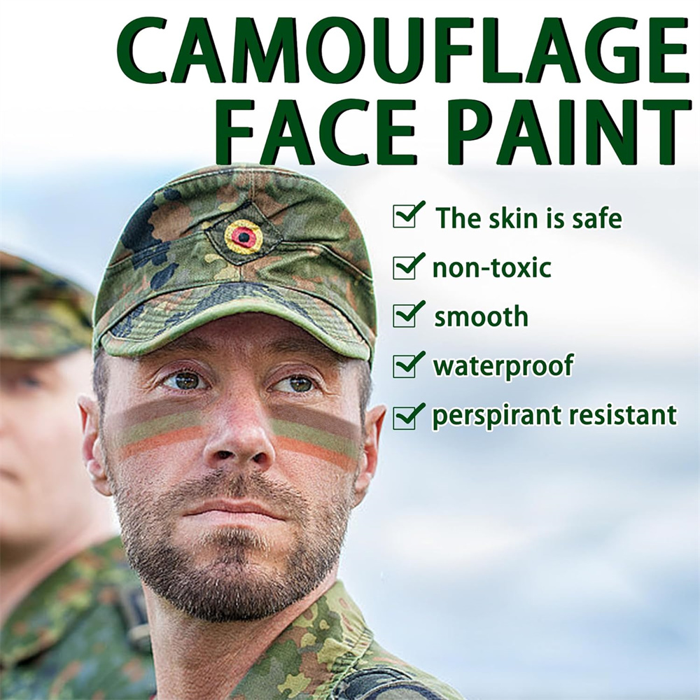 6 adet Camo yüz boyası 3 renk  - Camo Face Paint incelemesi ve fiyatı