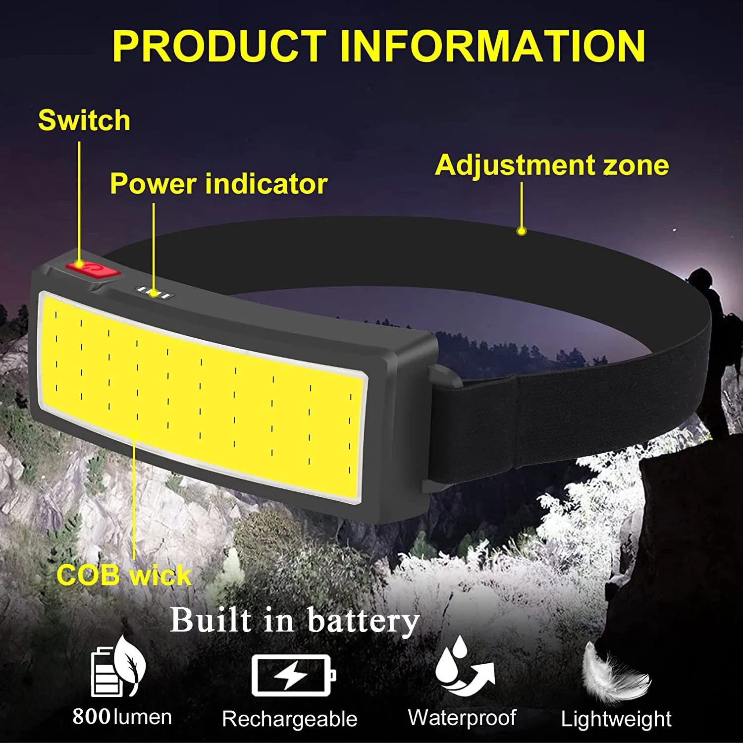 COB Taşınabilir LED Farlar Dış - Hunting Fishing Outdoor incelemesi ve fiyatı