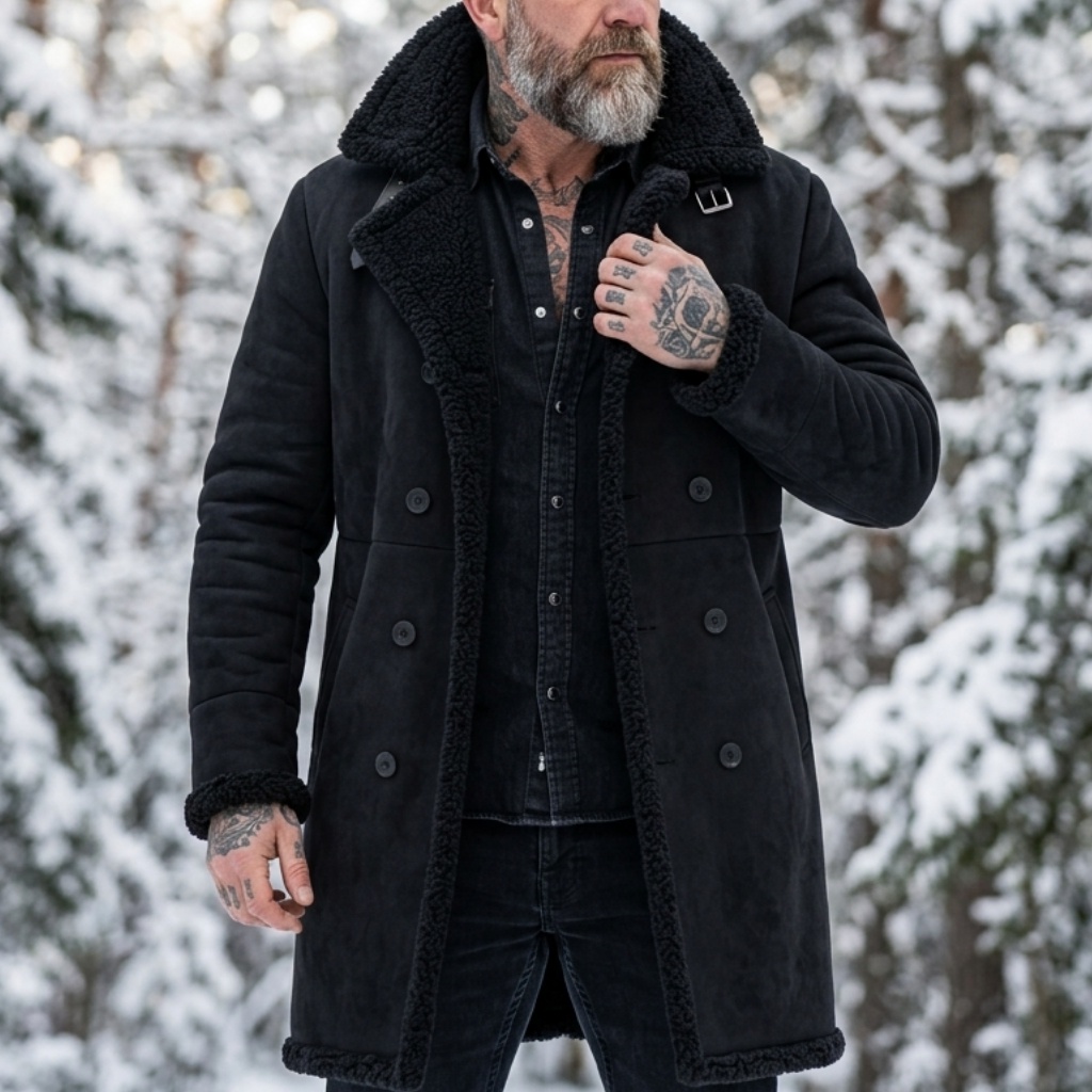 Erkek Suni Süet Kürk Astarlı K - Outdoor Hunting Coat incelemesi ve fiyatı