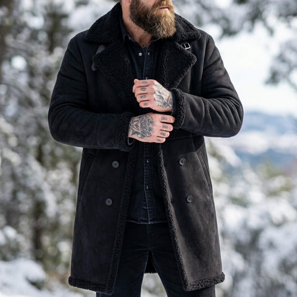 Erkek Suni Süet Kürk Astarlı K - Outdoor Hunting Coat incelemesi ve fiyatı