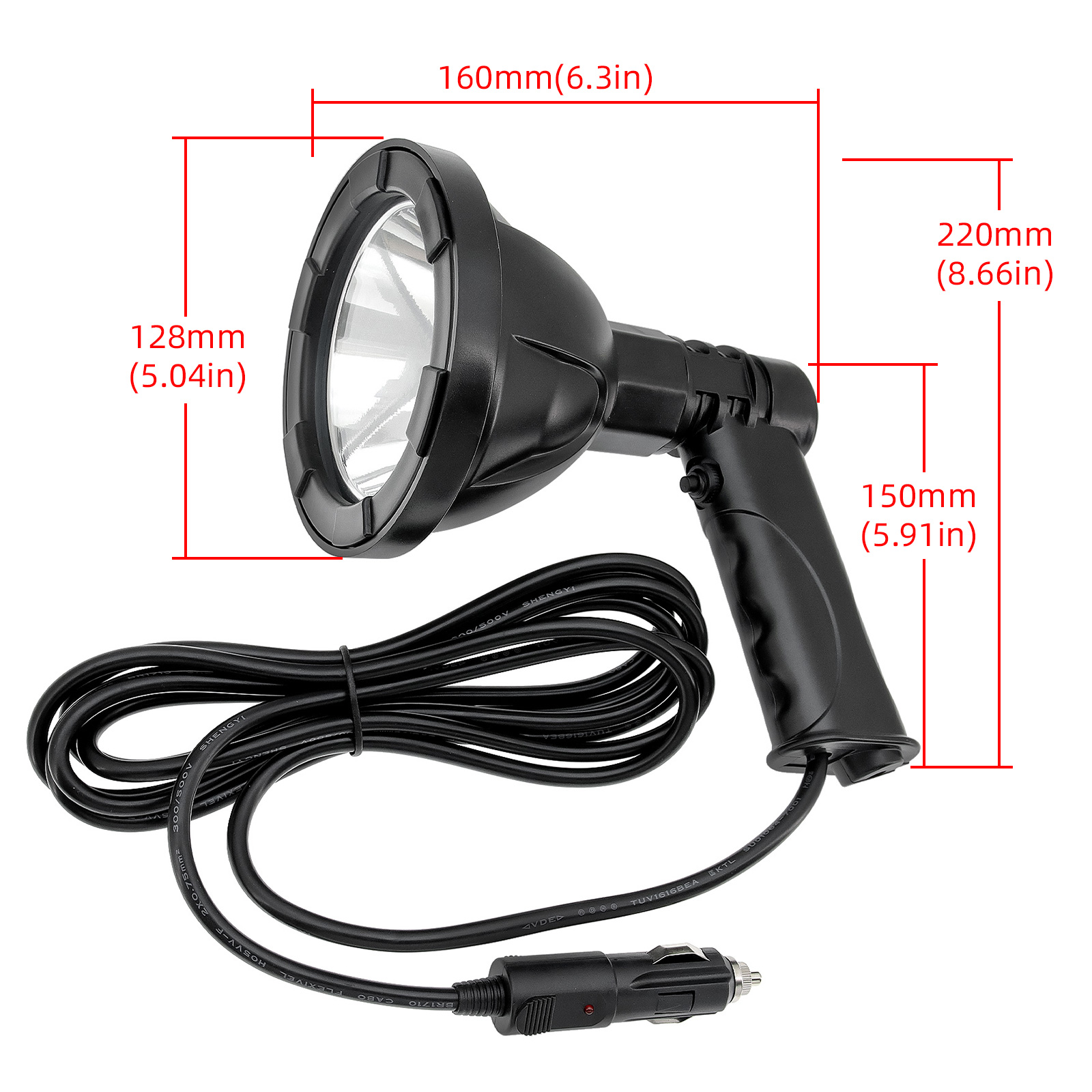 100W 4 inç Yüksek Güçlü El Tip - Outdoor Hunting Vehicle incelemesi ve fiyatı