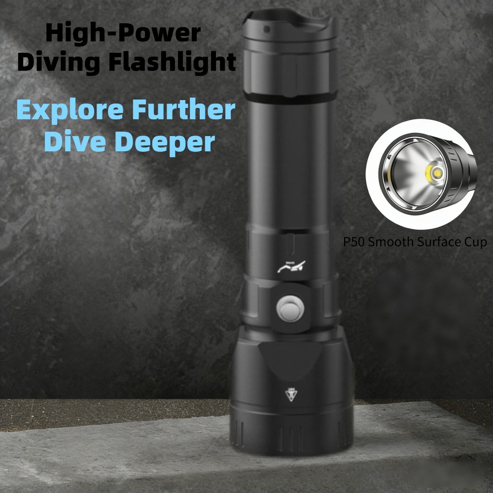 Güçlü Dalış Feneri Su Geçirmez - Tactical Flashlight Rechargeable incelemesi ve fiyatı