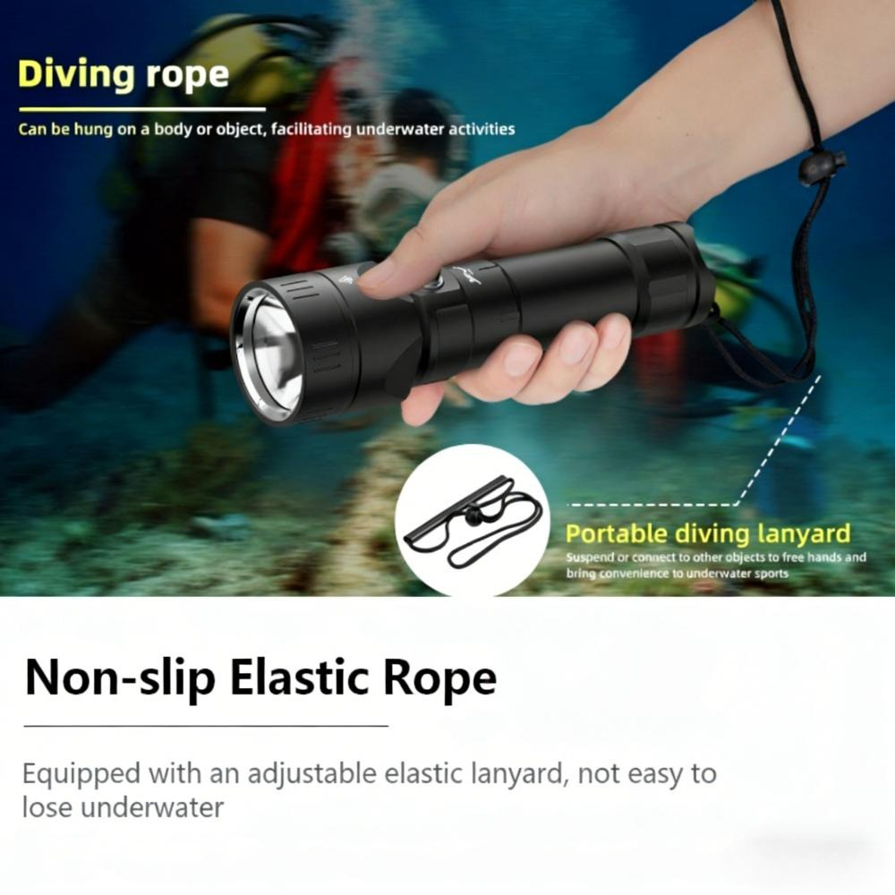 Güçlü Dalış Feneri Su Geçirmez - Tactical Flashlight Rechargeable incelemesi ve fiyatı