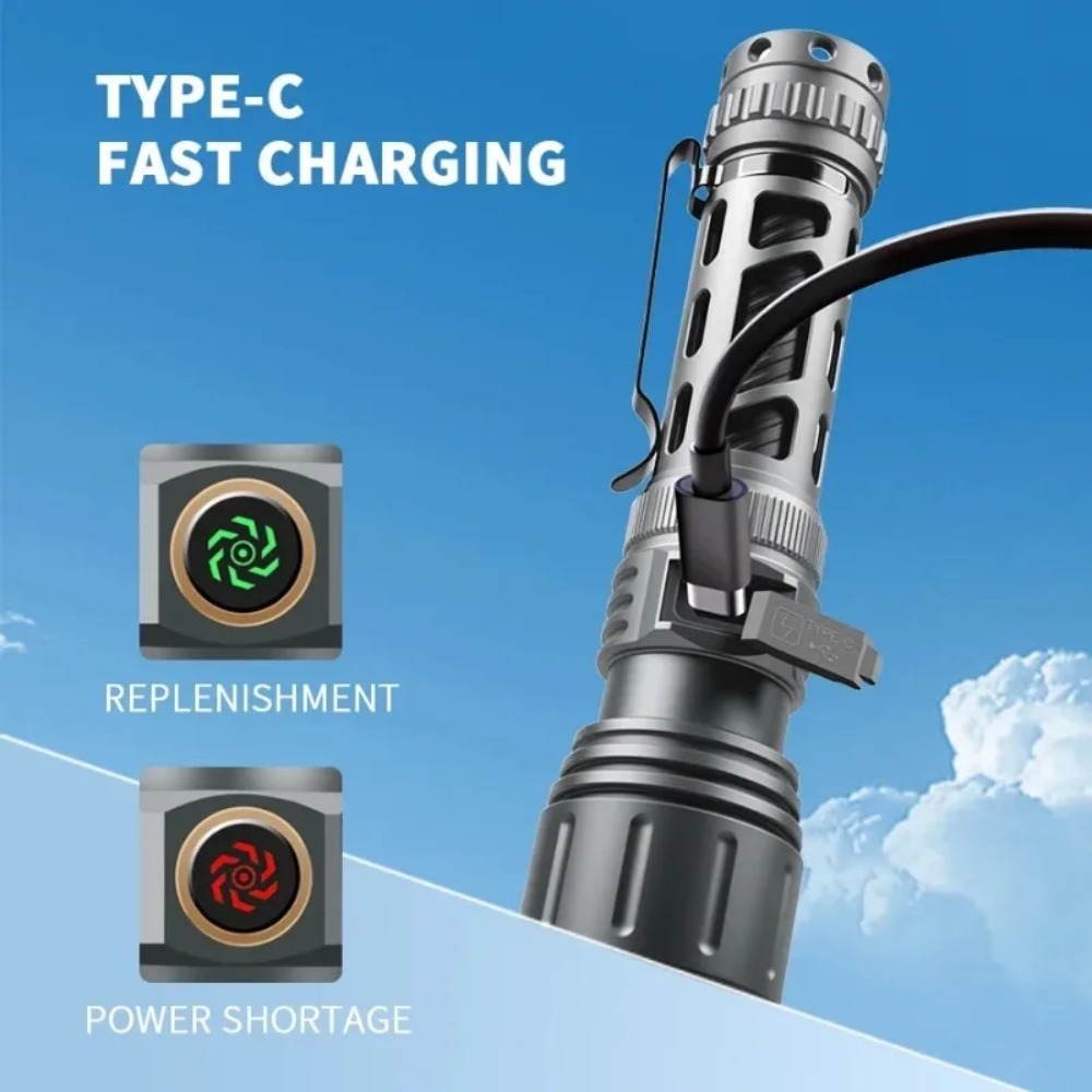 Süper Parlak El Feneri Taşınab - Tactical Flashlight Rechargeable incelemesi ve fiyatı