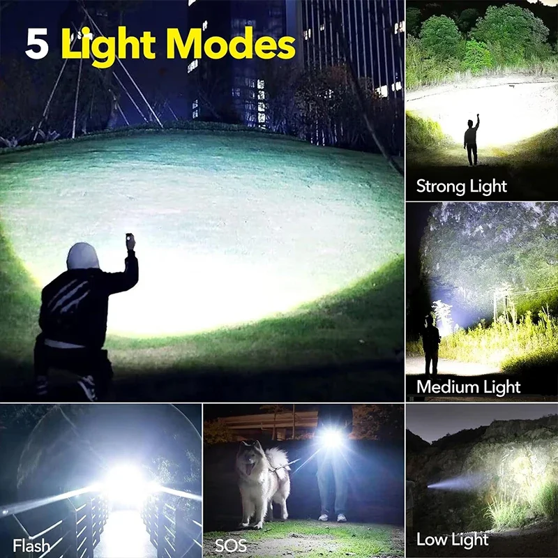Yüksek Güçlü LED El Feneri Şar - Tactical Flashlight Rechargeable incelemesi ve fiyatı
